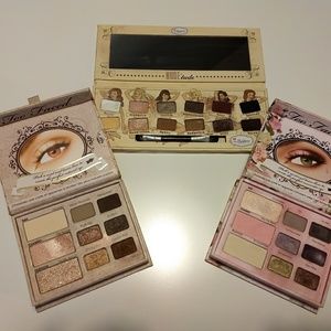 Too Faced and the Balm eye shadow palettes